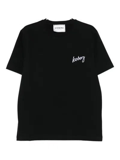 Iceberg Round Neck Logo T-shirt In Black