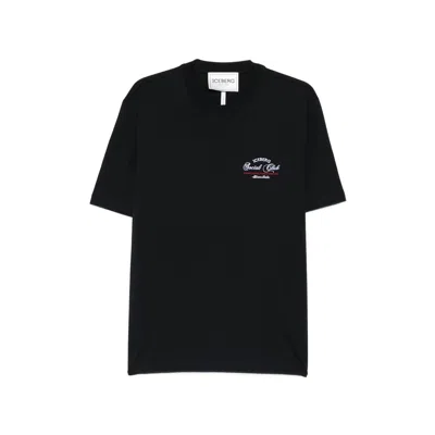 Iceberg Logo Crew Neck T-shirt In Black