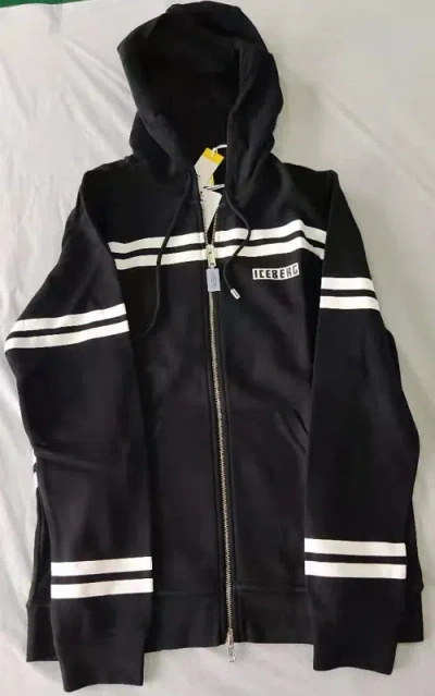 Iceberg Logo Details Casual Jacket In Black