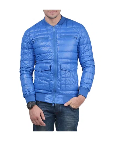 Iceberg Logo Details Down Jacket In Blue