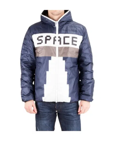 Iceberg Logo Details Down Jacket In Blue