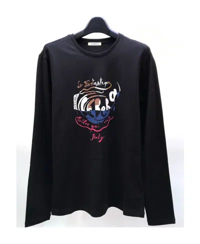 Iceberg Logo Details Long-sleeved T-shirt In Black