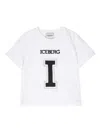 Iceberg Logo-embroidered Crew-neck T-shirt In White