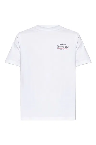 Iceberg Logo Embroidered Crewneck T-shirt In White