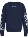 Iceberg Logo Embroidered Crewneck Sweatshirt In Blue