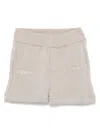 Iceberg Logo-embroidered Track Shorts In Grey
