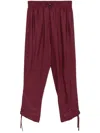 Iceberg Logo-jacquard Trousers In Red