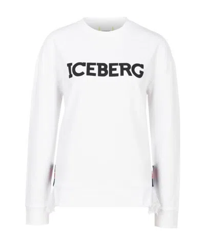 Iceberg Logo Logo Sweatshirt In White