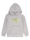 Iceberg Logo-patch Hoodie In Gray