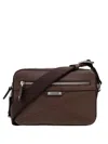 Iceberg Logo-plaque Leather Shoulder Bag In Brown