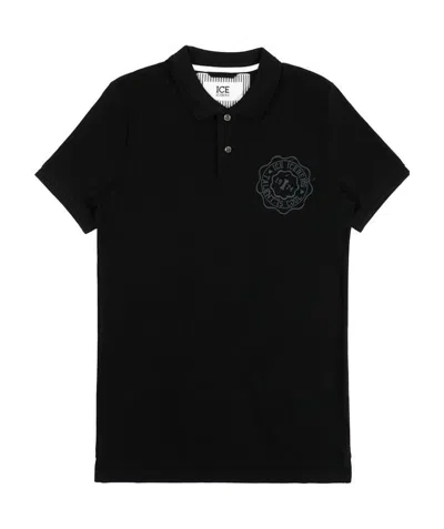 Iceberg Logo Polo Shirt In Black