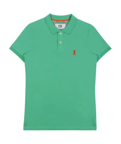 Iceberg Logo Polo Shirt In Blue