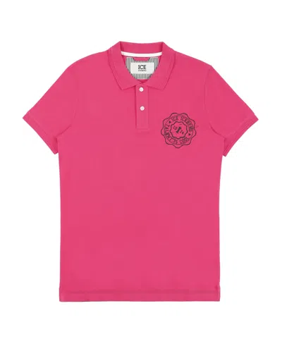 Iceberg Logo Polo Shirt In Red