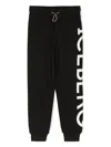 Iceberg Logo-print Drawstring Track Pants In Black