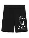 Iceberg Logo-print Shorts In Black