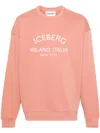 Iceberg Logo-print Sweatshirt In Orange
