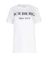 Iceberg Logo Print T-shirt In White
