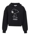 Iceberg Logo Printed Long Sleeved Hoodie In Black