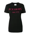 Iceberg Logo Printed T-shirt In Black