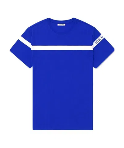 Iceberg Logo Printed T-shirt In Blue