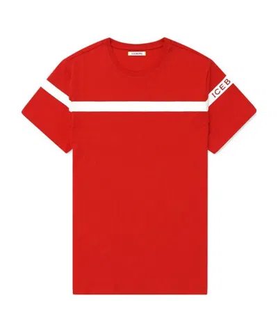 Iceberg Logo Printed T-shirt In Red