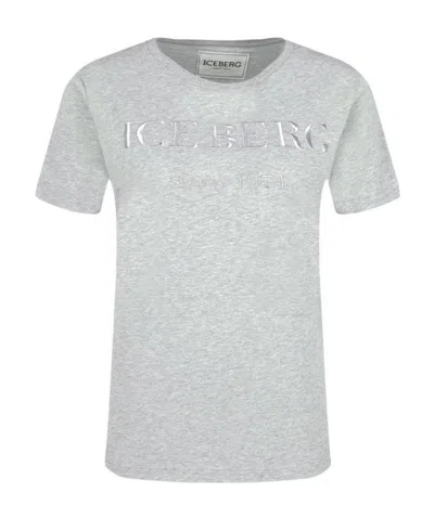 Iceberg Logo Printed T-shirt In White