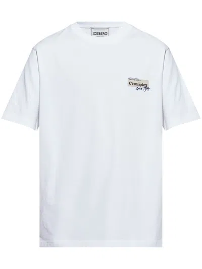 Iceberg Logo T-shirt In White