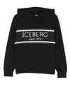 Iceberg Kids Felpa Con Cappuccio Per Bambini In Schwarz