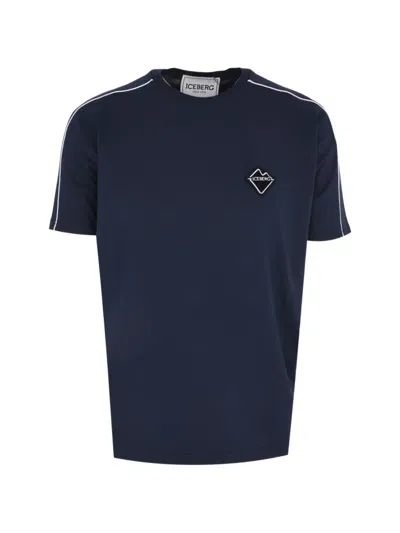 Iceberg Logo T-shirt In Animal Print