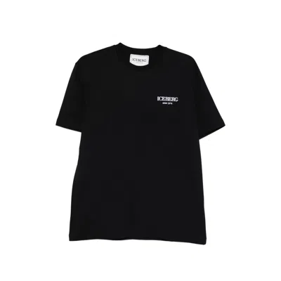Iceberg Logo T-shirt In Black