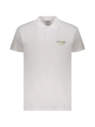 Iceberg Logo-detail Polo Shirt In White