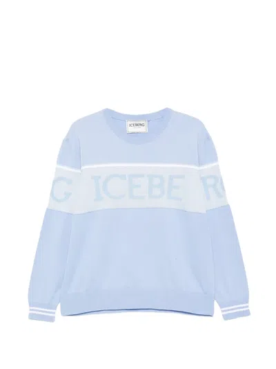 Iceberg Logo-detail Sweatshirt In Blue