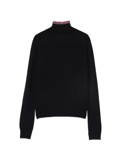 Iceberg Logo-embroidered High-neck Sweater In 블루