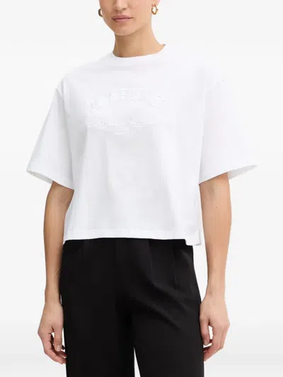 Iceberg Logo-embroidered T-shirt In White