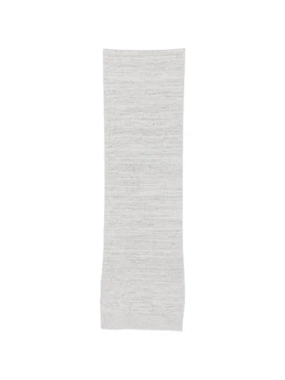 Iceberg Logo-patch Knitted Scarf In Gray