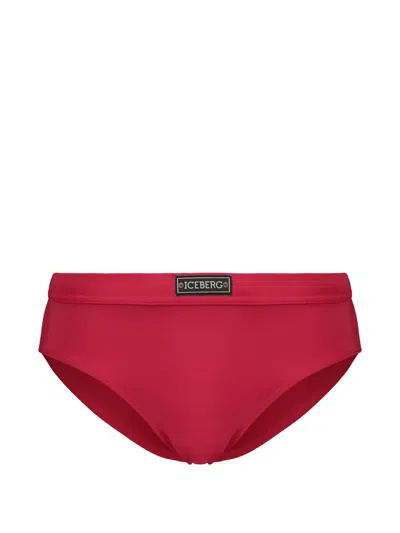 Iceberg Logo-patch Swim Briefs In Multi