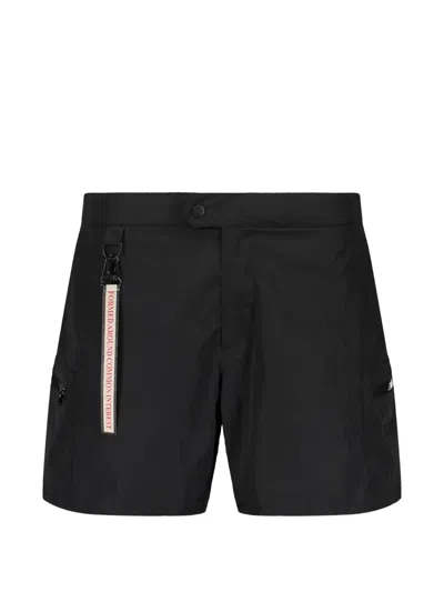 Iceberg Logo-patch Swim Shorts In Black