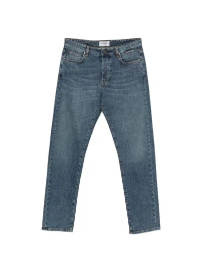 Iceberg Logo-plaque Straight-leg Denim Jeans In Black