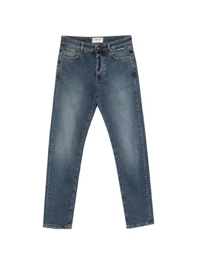 Iceberg Logo-plaque Straight-leg Jeans In Blue