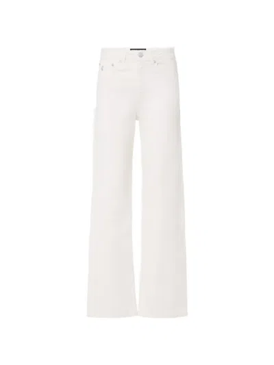 Iceberg Logo-plaque Wide-leg Jeans In White