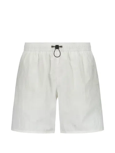 Iceberg Logo-print Drawstring Swim Shorts In White
