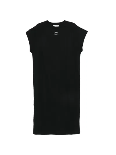 Iceberg Logo-print Mini Dress In Black