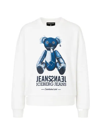 Iceberg Logo-print Sweatshirt In White