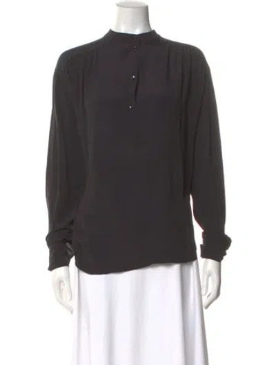 Pre-owned Iceberg Long Sleeve Blouse In Gray