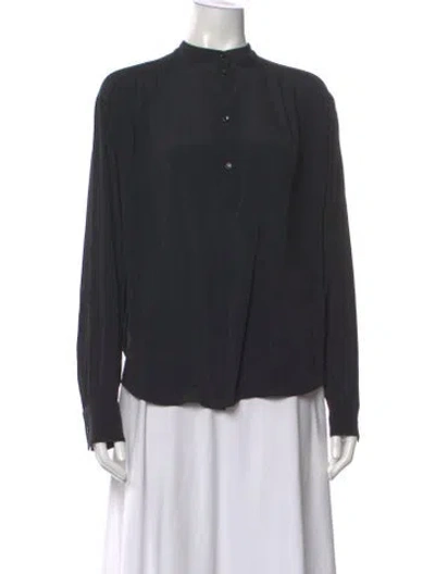 Pre-owned Iceberg Long Sleeve Blouse W/ Tags In Black