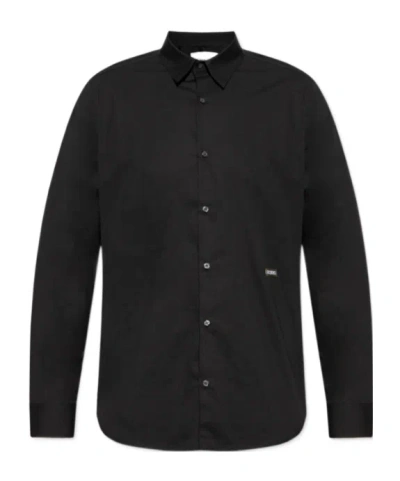 Iceberg Long-sleeved Shirt In Black