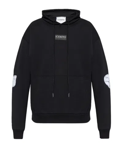 Iceberg Long-sleeved Sweater In Black