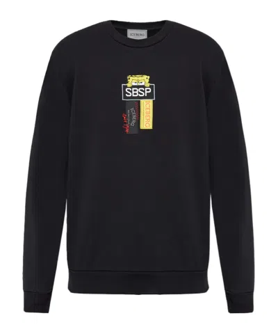 Iceberg Long-sleeved Sweater In Black