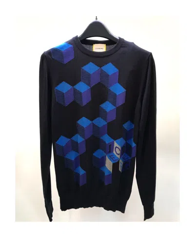 Iceberg Long-sleeved Sweater In Black
