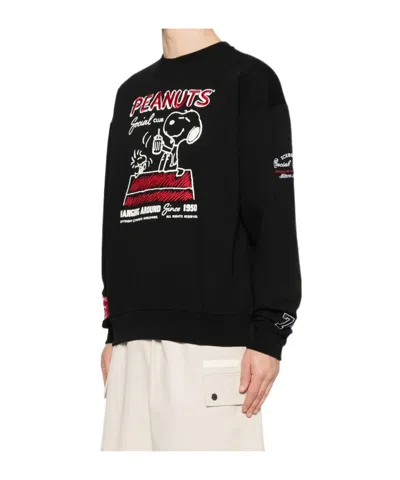 Iceberg Peanuts Graphic Crew-neck Sweater In Black